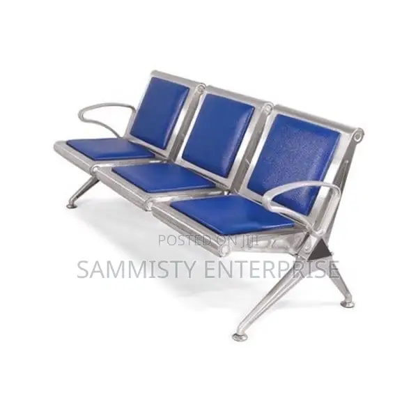3-Seater Padded Office Reception Waiting Chairs