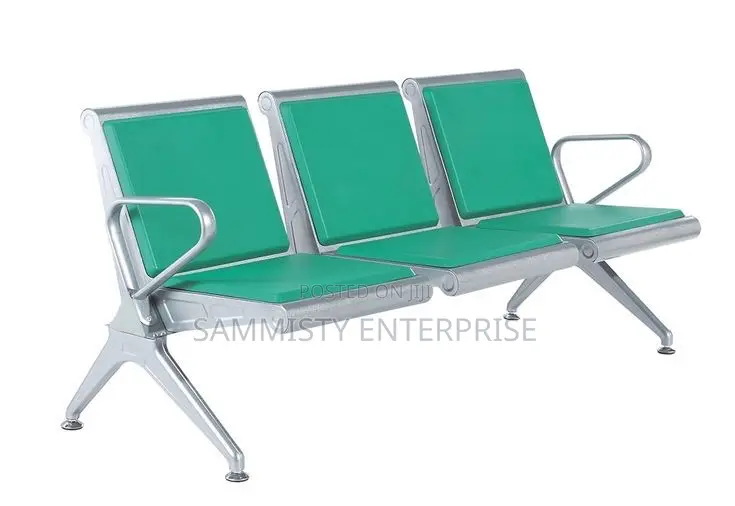 3-Seater Padded Office Reception Waiting Chairs