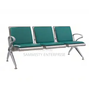 3-Seater Padded Office Reception Waiting Chairs