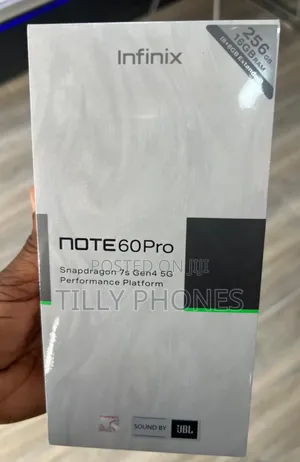 New Infinix Note 60 Pro 256 GB Black