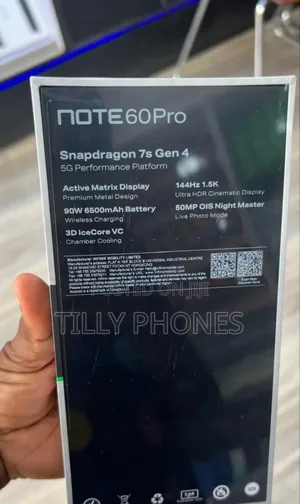 New Infinix Note 60 Pro 256 GB Black