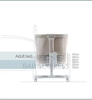 Adjustable Foldable Baby Bed Co-Sleeper – Portable Infant Crib.