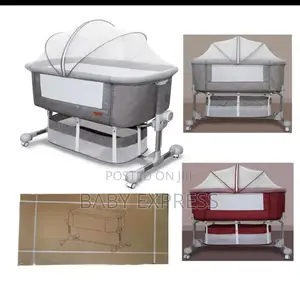Adjustable Foldable Baby Bed Co-Sleeper – Portable Infant Crib.