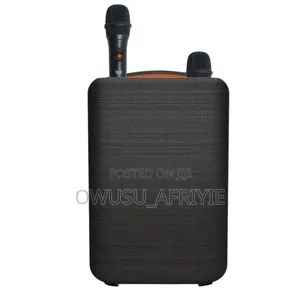 50w Bt Portable Outdoor Karaoke Speaker With Two Mics