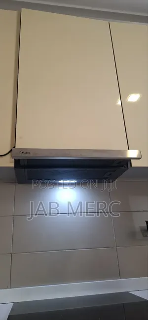 Black Under Cabinet Extractor Hood 60cm Midea With Filters and Lights