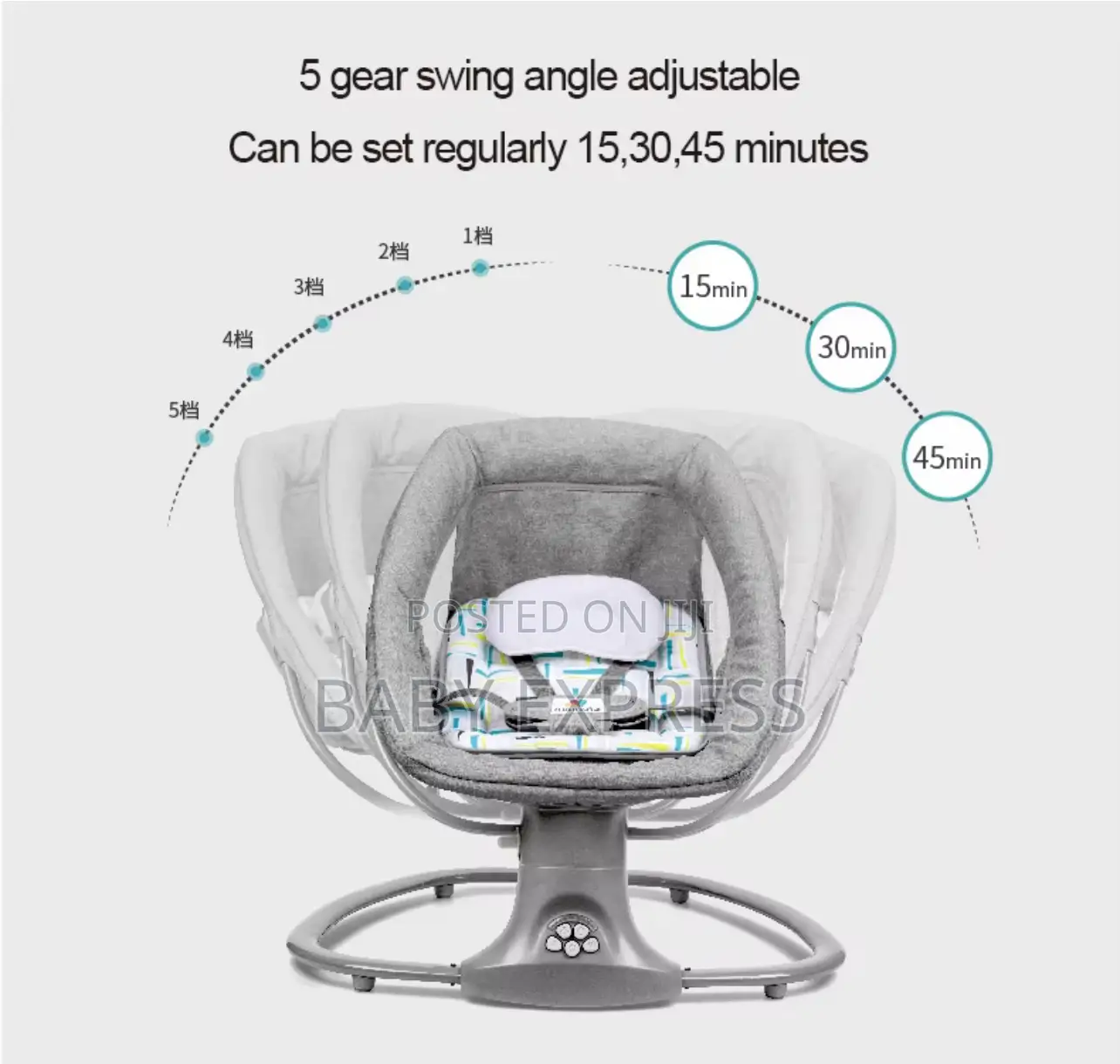 Mastela 3in1 Electric and Battery Use Swing Available in New Fadama
