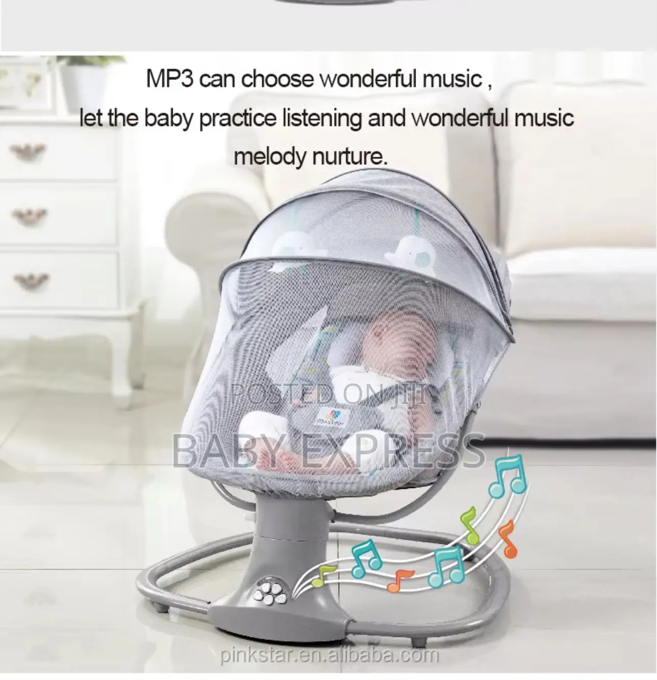 Mastela 3in1 Electric and Battery Use Swing Available in New Fadama