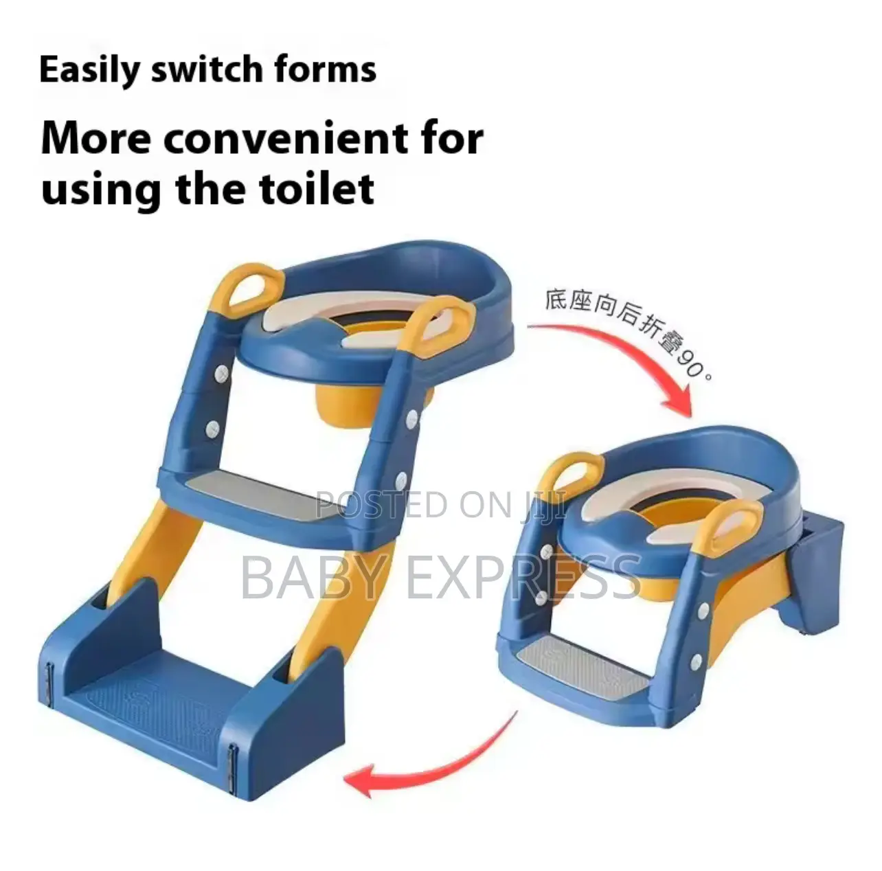 Adjustable 3-in-1 Toddler Potty Seat With Ladder Removable Bowl