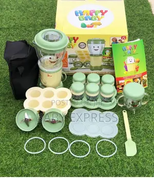 2‐In‐1 Baby Food Blender (Dry Wet) + Silicone Storage Containers +