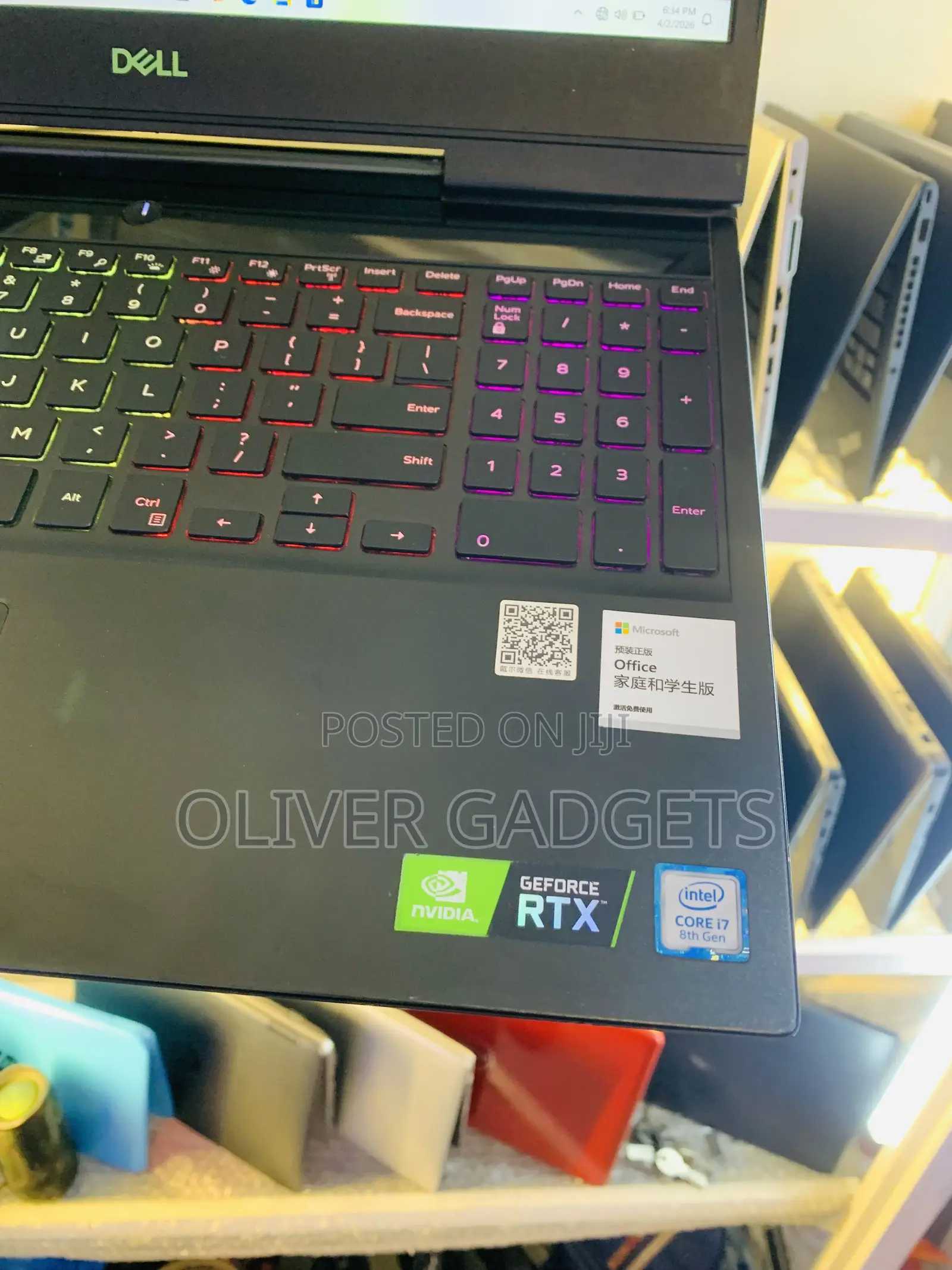 Laptop Dell G7 15 7590 16GB Intel Core i7 SSD 512GB