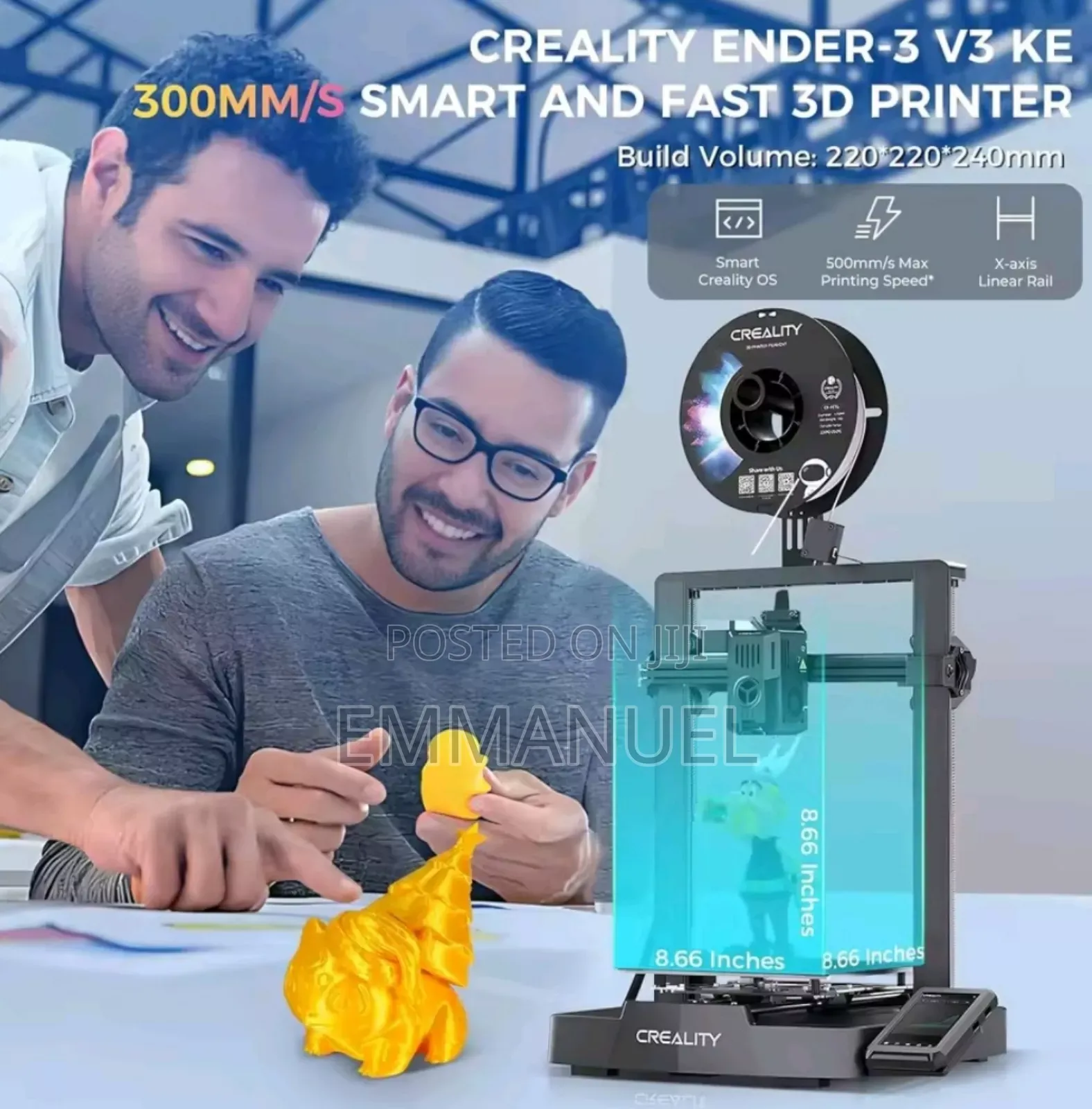 Creality Ender 3 V3 Ke 3d Printer With High-speed Printing