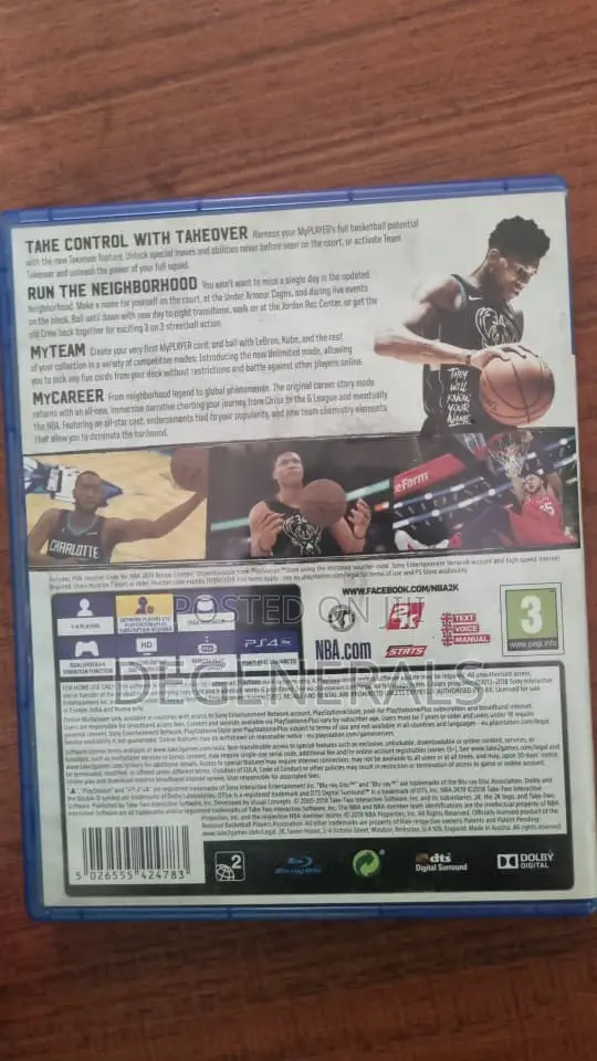 Nba 2k19 Play Station 4 Cd