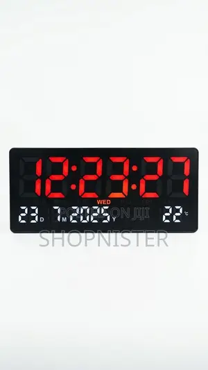 Large Digital Led Wall Clock