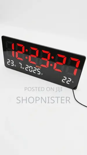 Large Digital Led Wall Clock