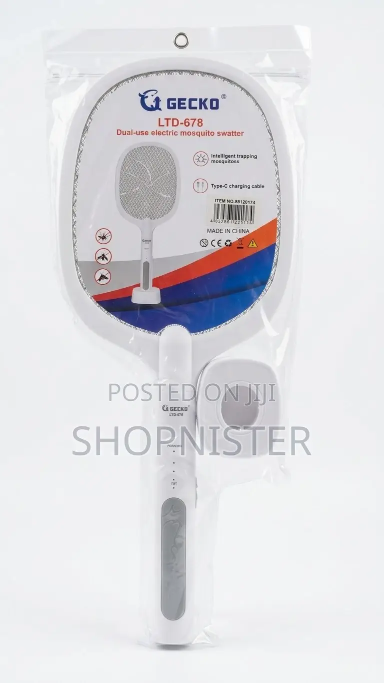 Gecko Rechargeable Led Mosquito Swatter