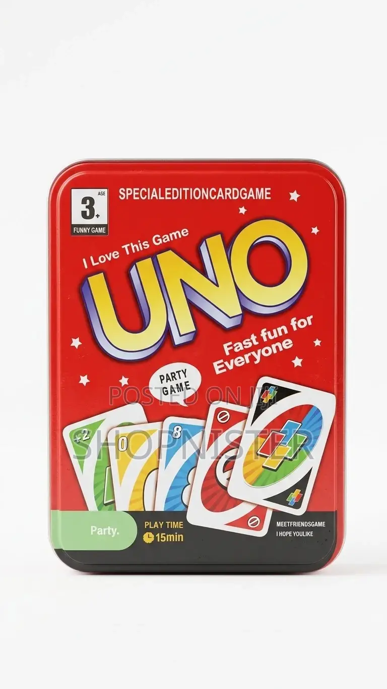Classic Uno Card Game – Special Edition Metal Tin Set