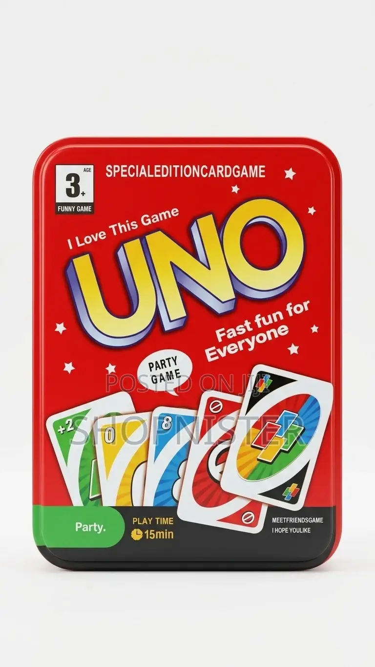 Classic Uno Card Game – Special Edition Metal Tin Set