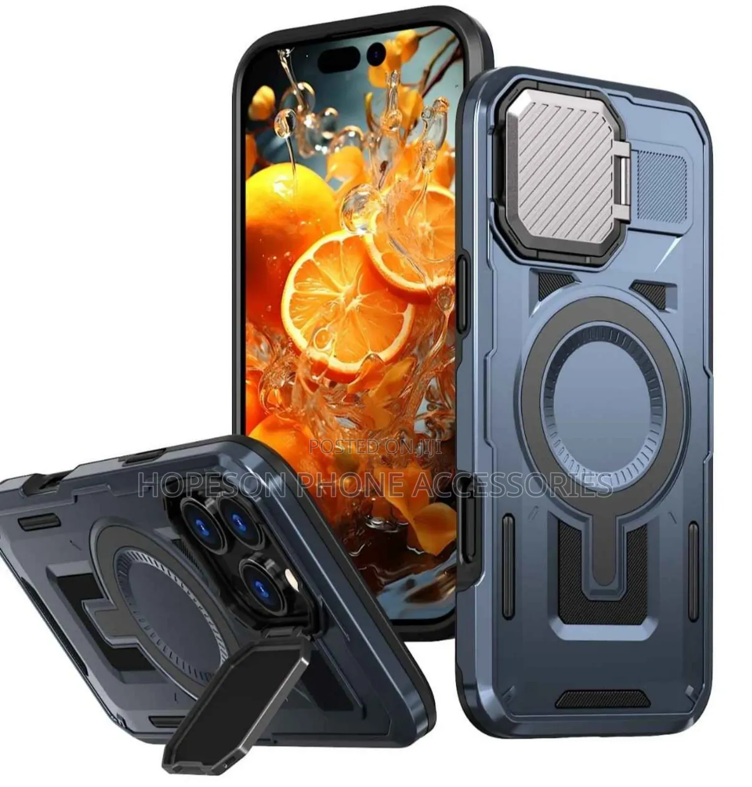 Quality Shookproof Case- Magsafe Wireless Charge Support- Camera Cover