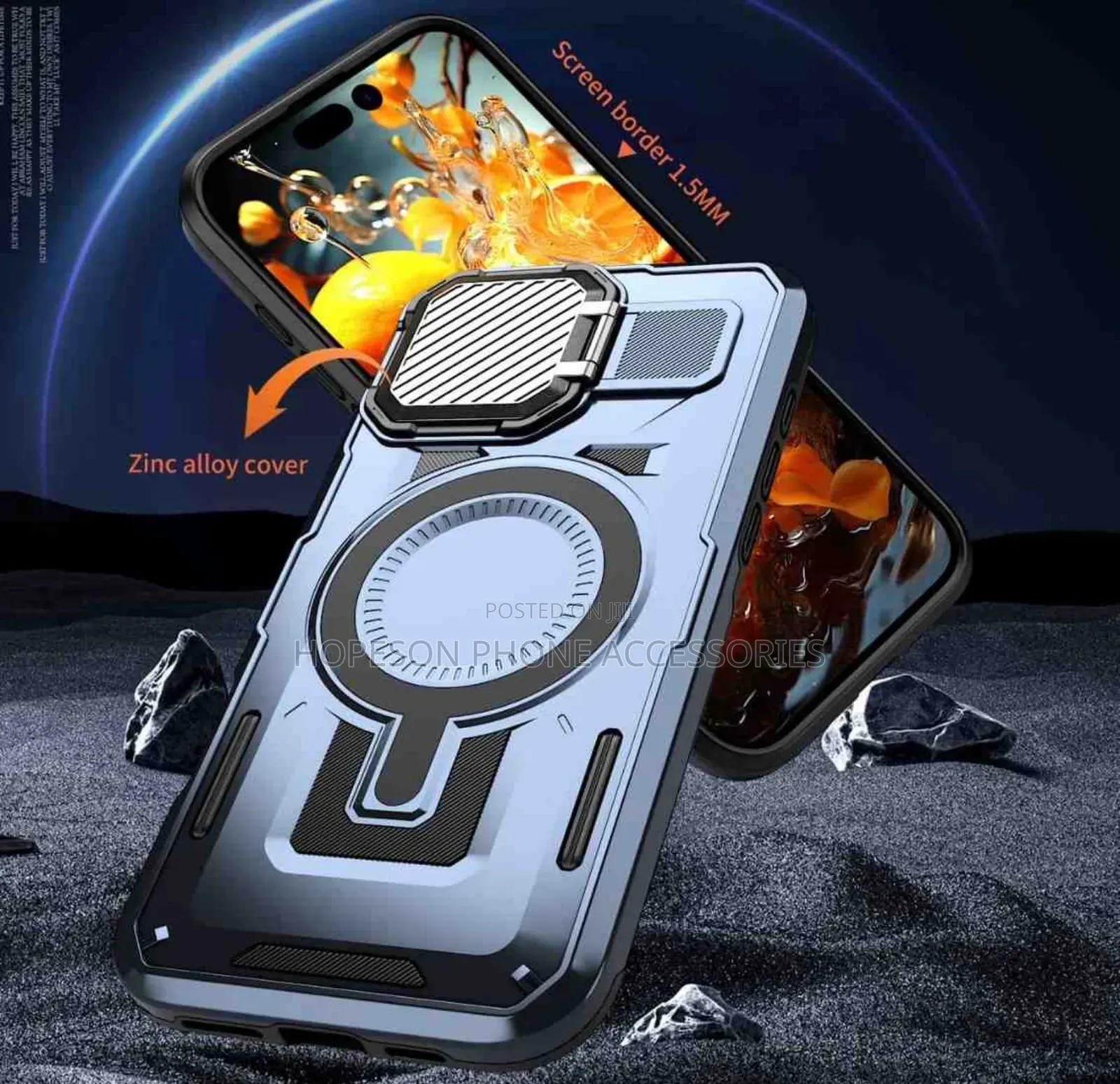 Quality Shookproof Case- Magsafe Wireless Charge Support- Camera Cover