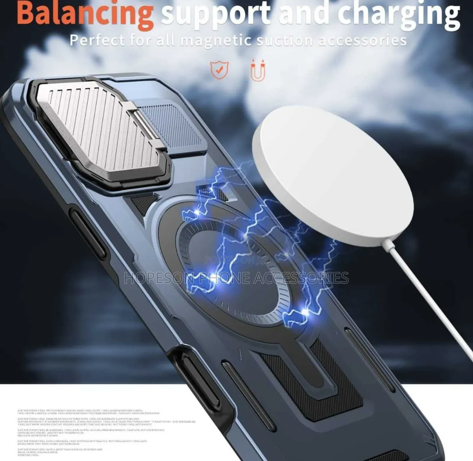 Quality Shookproof Case- Magsafe Wireless Charge Support- Camera Cover