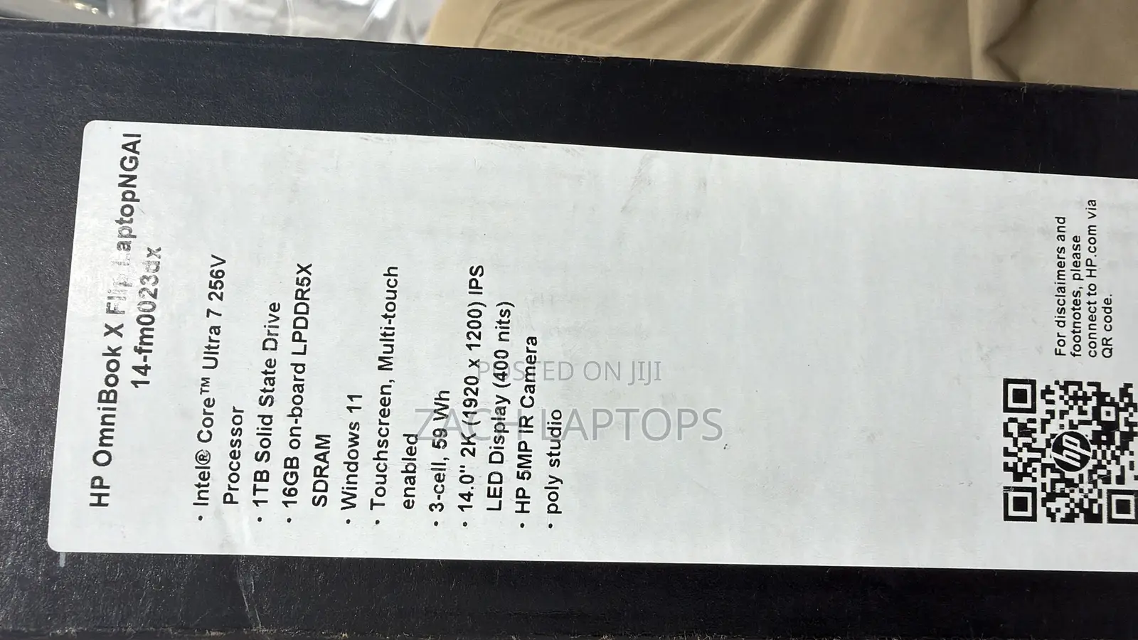 New Laptop HP OmniBook 5 Flip 16GB Intel Core Ultra 7 SSD 1T