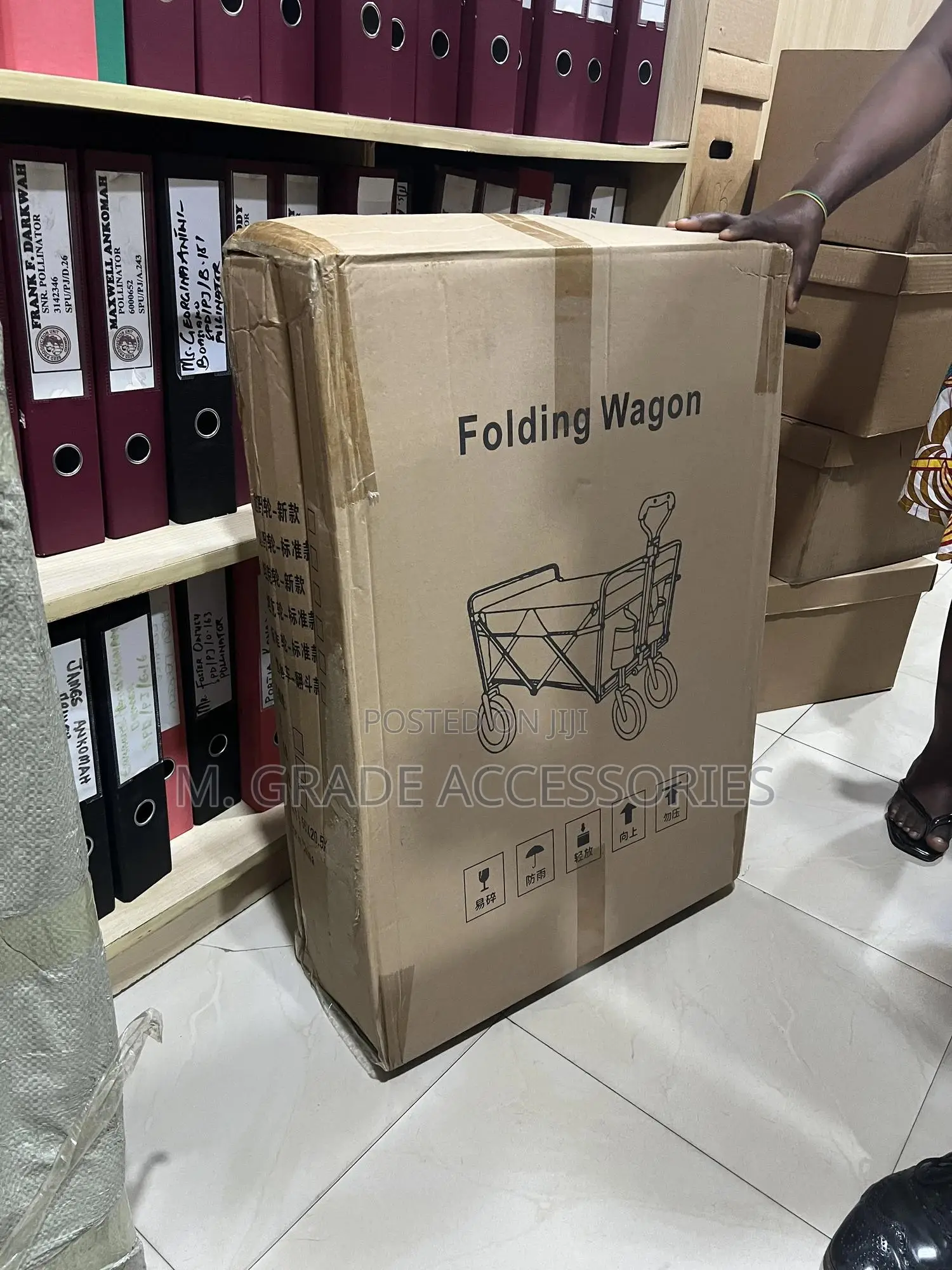 4 Wheel Foldable Wagon Trolley