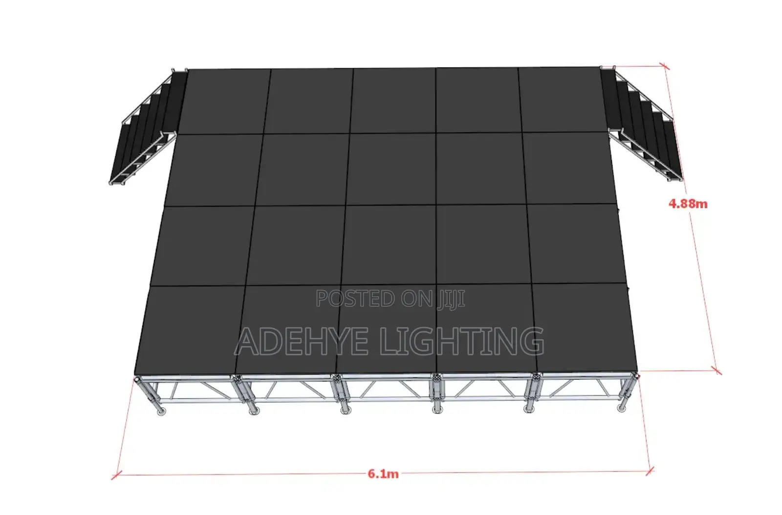 Platform,Trusses, Lighting System and Led Screen Pannels for Rentals