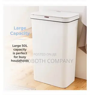 Tower T838005w Sensor Bin With Retainer Ring, Battery-Operated, 50l