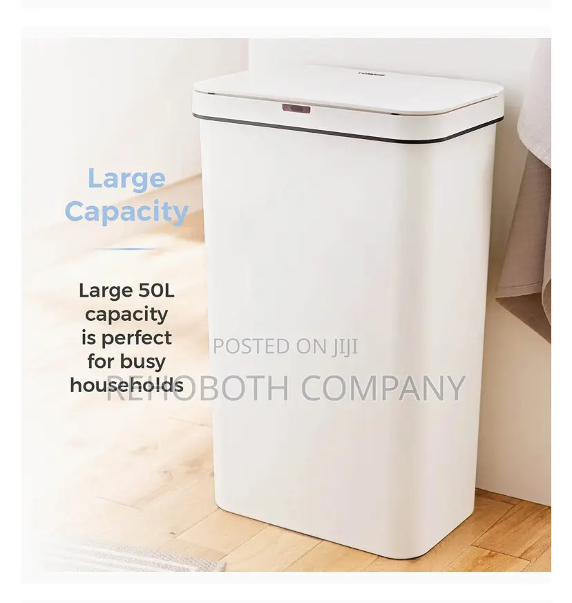 Tower T838005w Sensor Bin With Retainer Ring, Battery-Operated, 50l