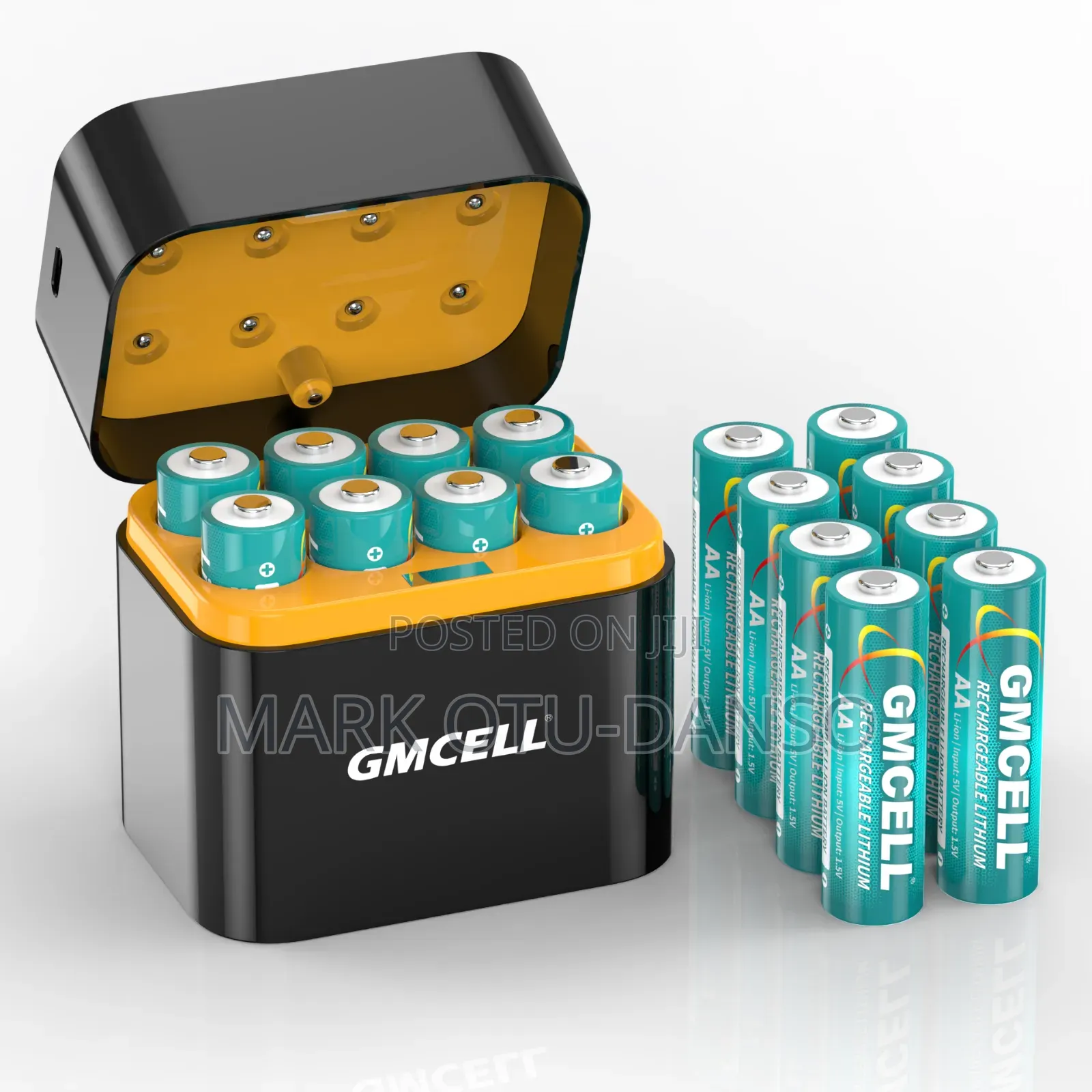 8 Rechargeable Lithium Aa 3000/3600mwh Batteries With a Charging Unit