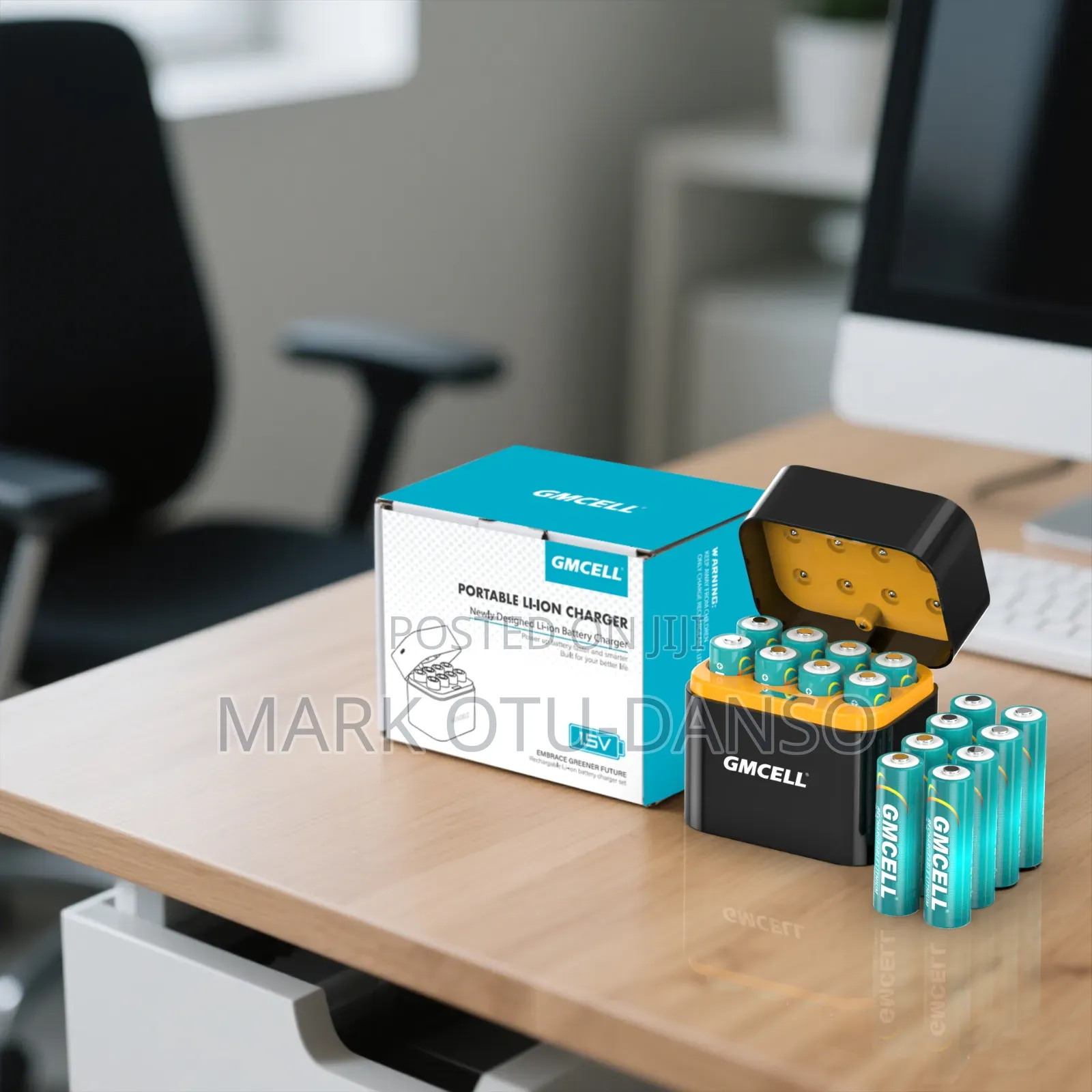 8 Rechargeable Lithium Aa 3000/3600mwh Batteries With a Charging Unit