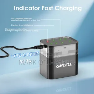 8 Rechargeable Lithium Aa 3000/3600mwh Batteries With a Charging Unit