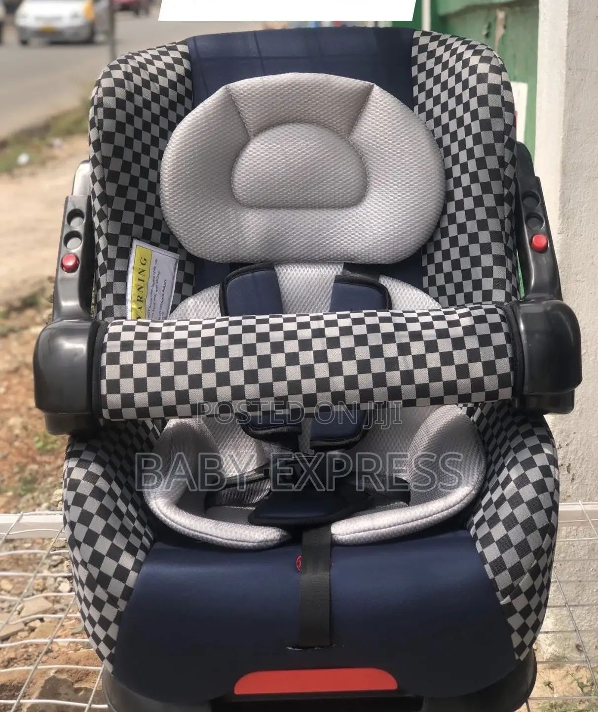 Adjustable Baby Carseat With Removable Safety Bar Comfortable Secure