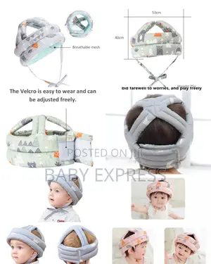 Adjustable Baby Protective Head Helmet – Soft Anti-Fall Safety Cap