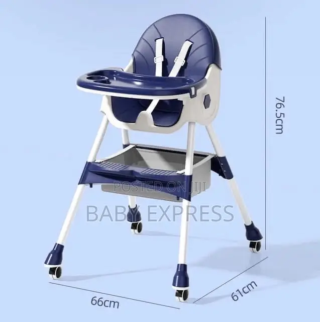 Multi-functional 4-in-1baby High Chair With Wheelfoldable Adjustable