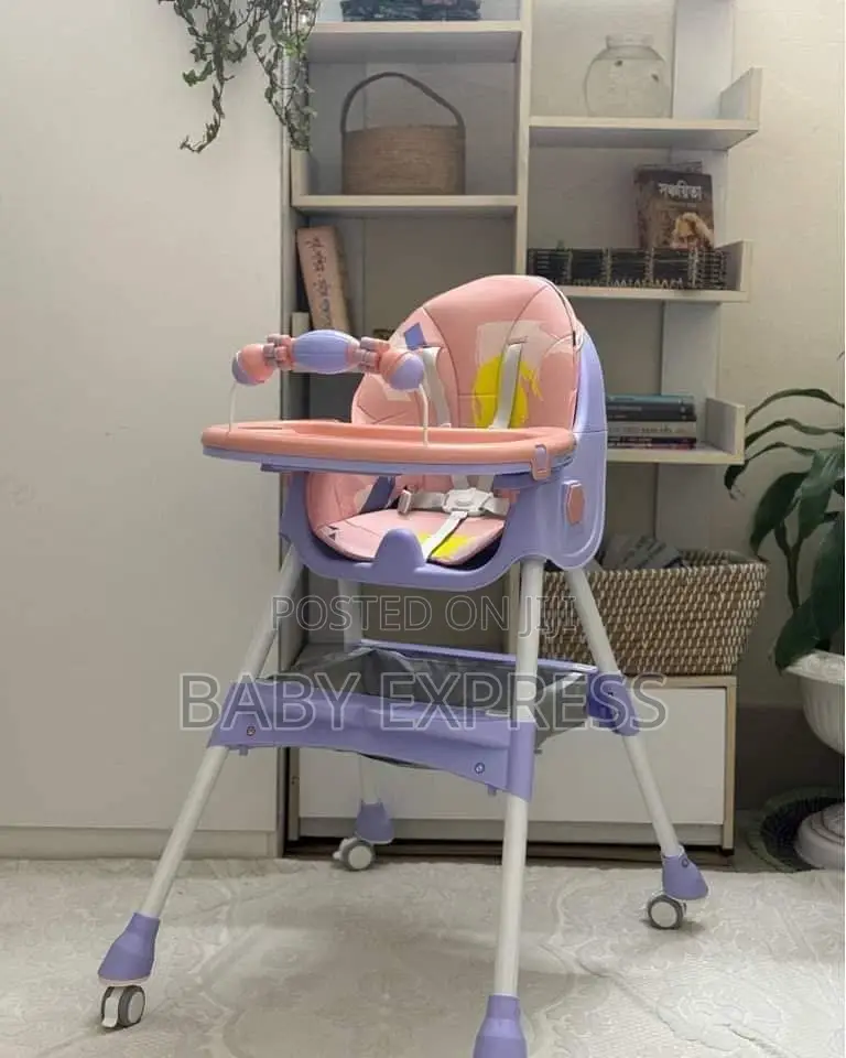 Multi-functional 4-in-1baby High Chair With Wheelfoldable Adjustable