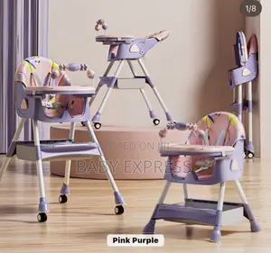 Multi-functional 4-in-1baby High Chair With Wheelfoldable Adjustable