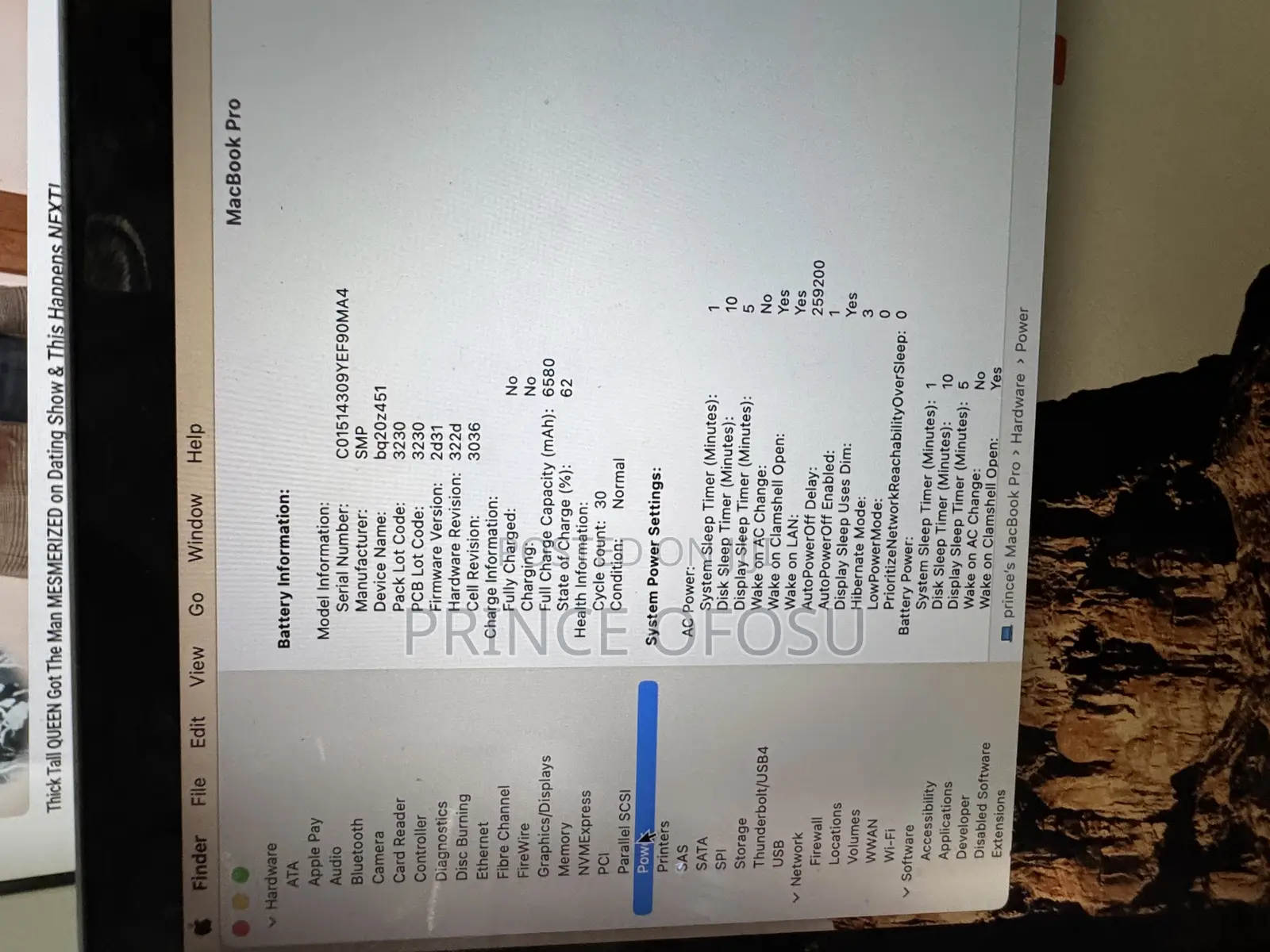 Laptop Apple MacBook Pro 2016 16GB Intel Core i7 SSD 256GB