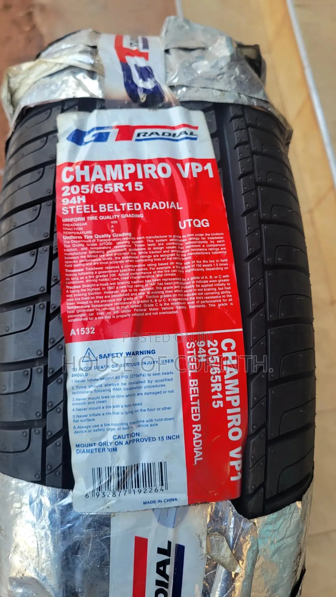 205/65r15 Gt Radial