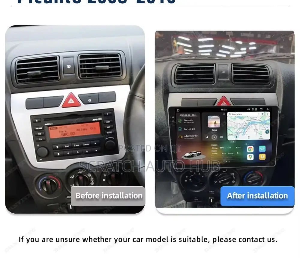 Kia Morning Android Screen Available