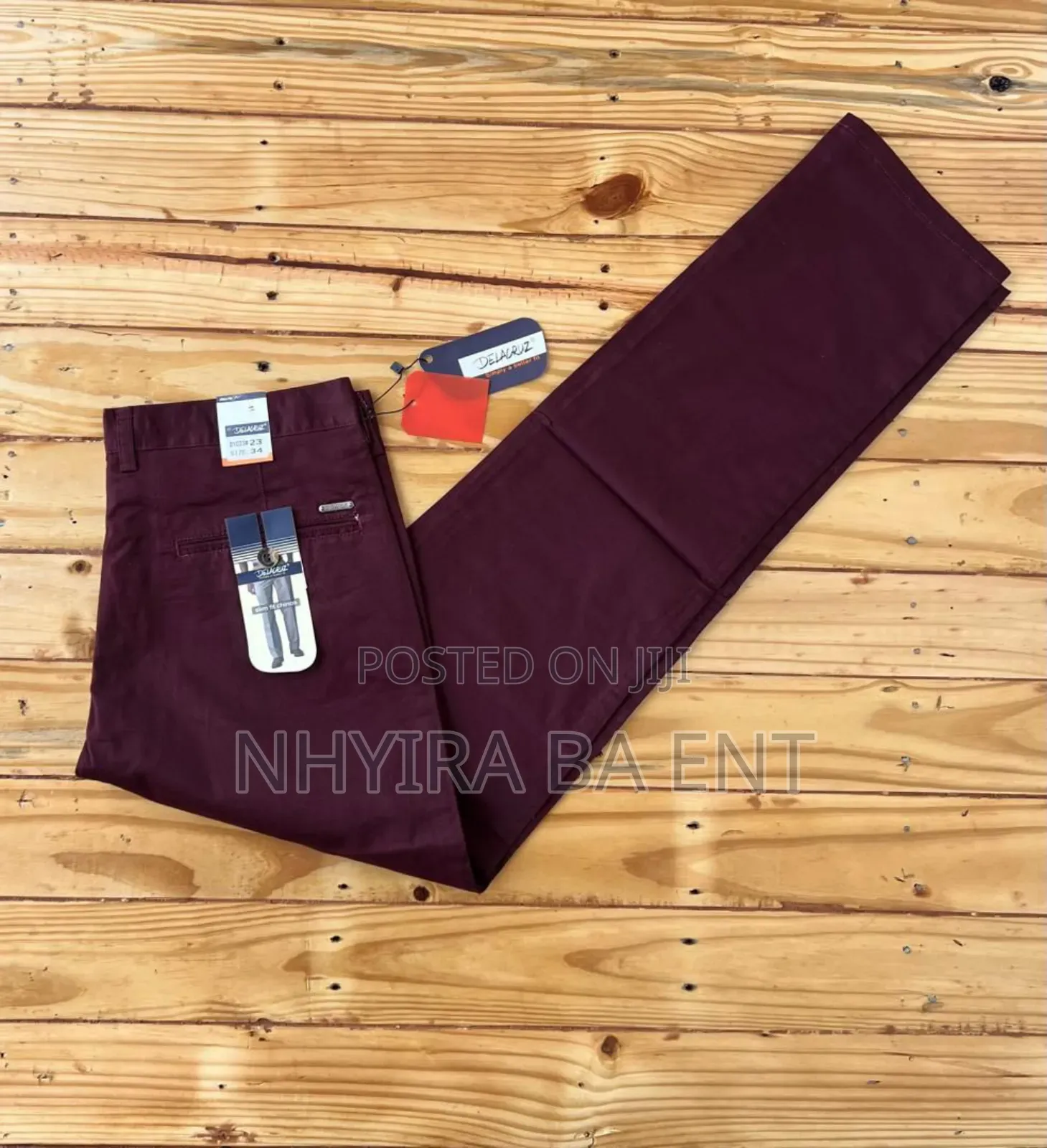Delacruz Stretch Khaki Trousers