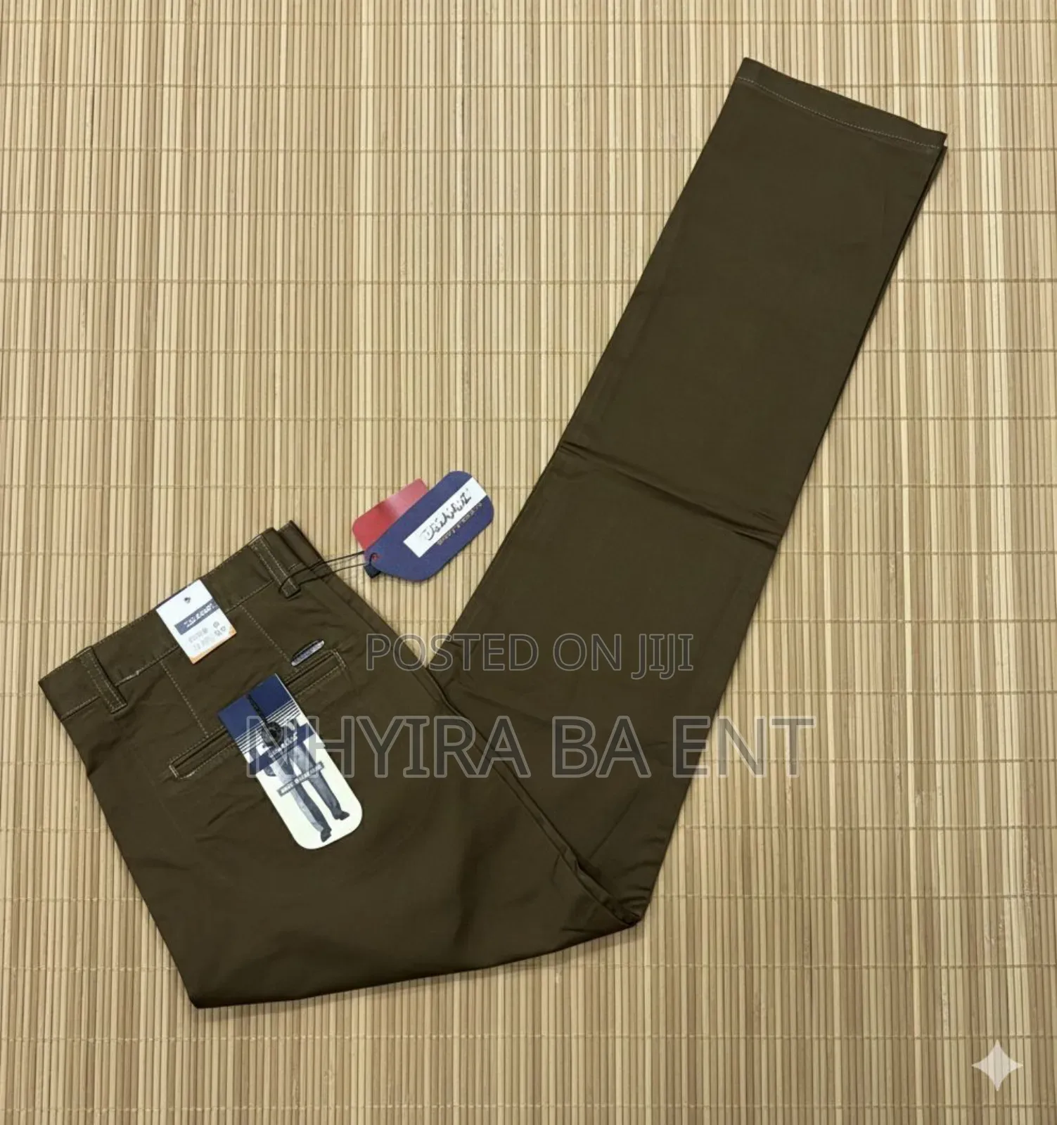 Delacruz Stretch Khaki Trousers