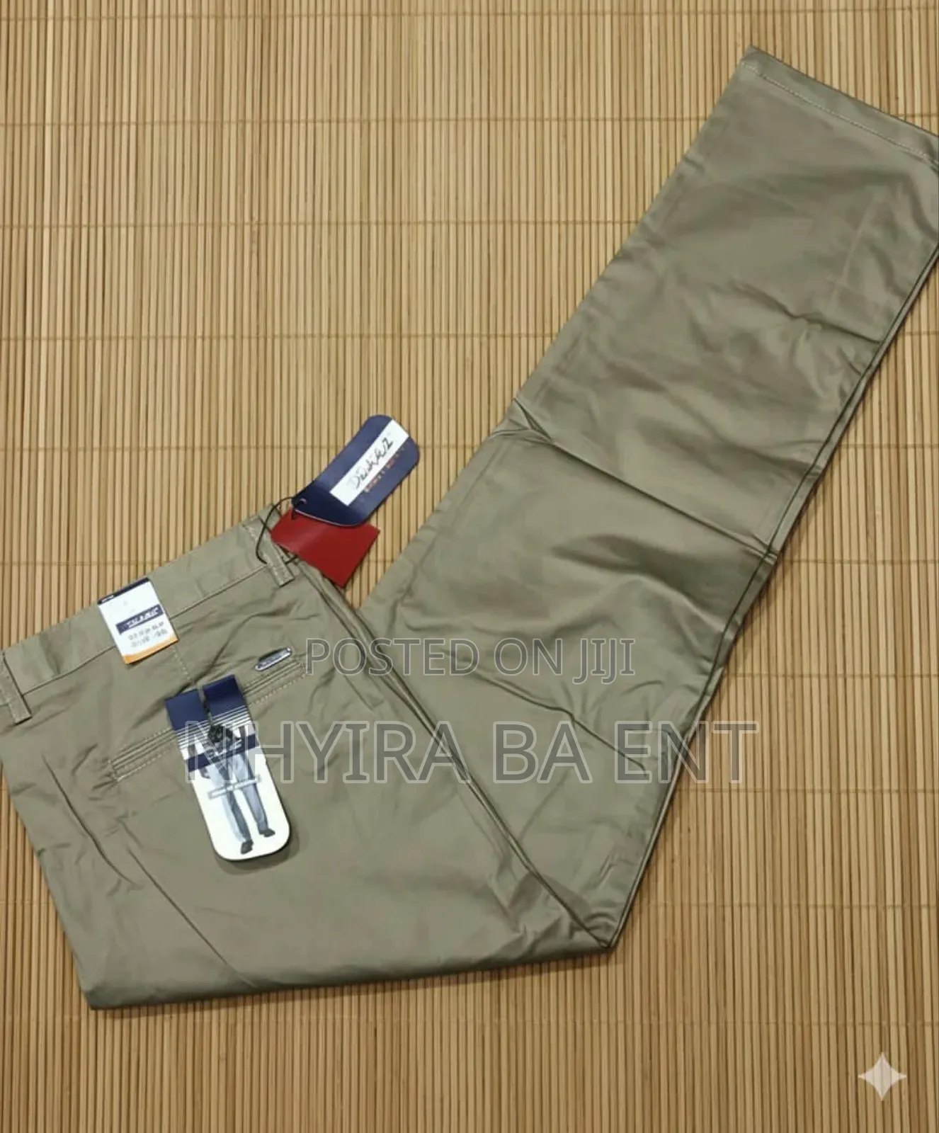 Delacruz Stretch Khaki Trousers