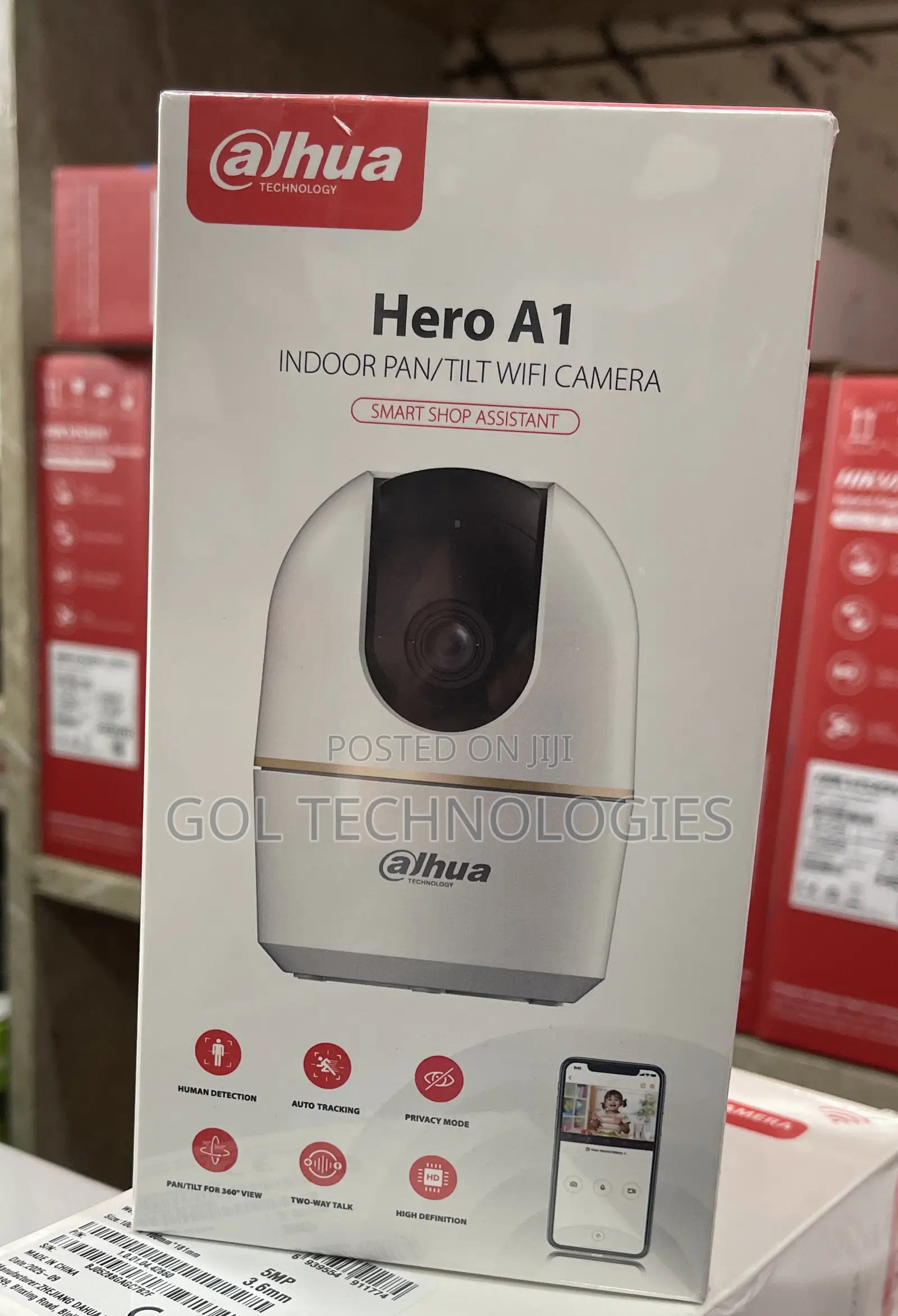 Dahua Dh-H5a 5mp Indoor Fixed-Focal Wi-Fi Pan Tilt Network Camera