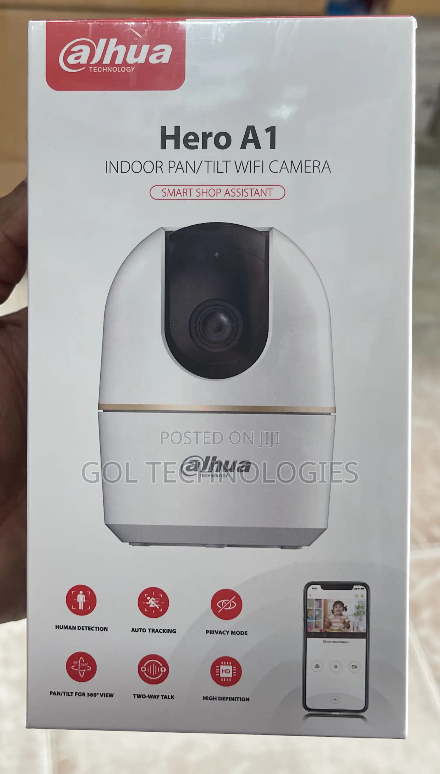 Dahua Dh-H5a 5mp Indoor Fixed-Focal Wi-Fi Pan Tilt Network Camera