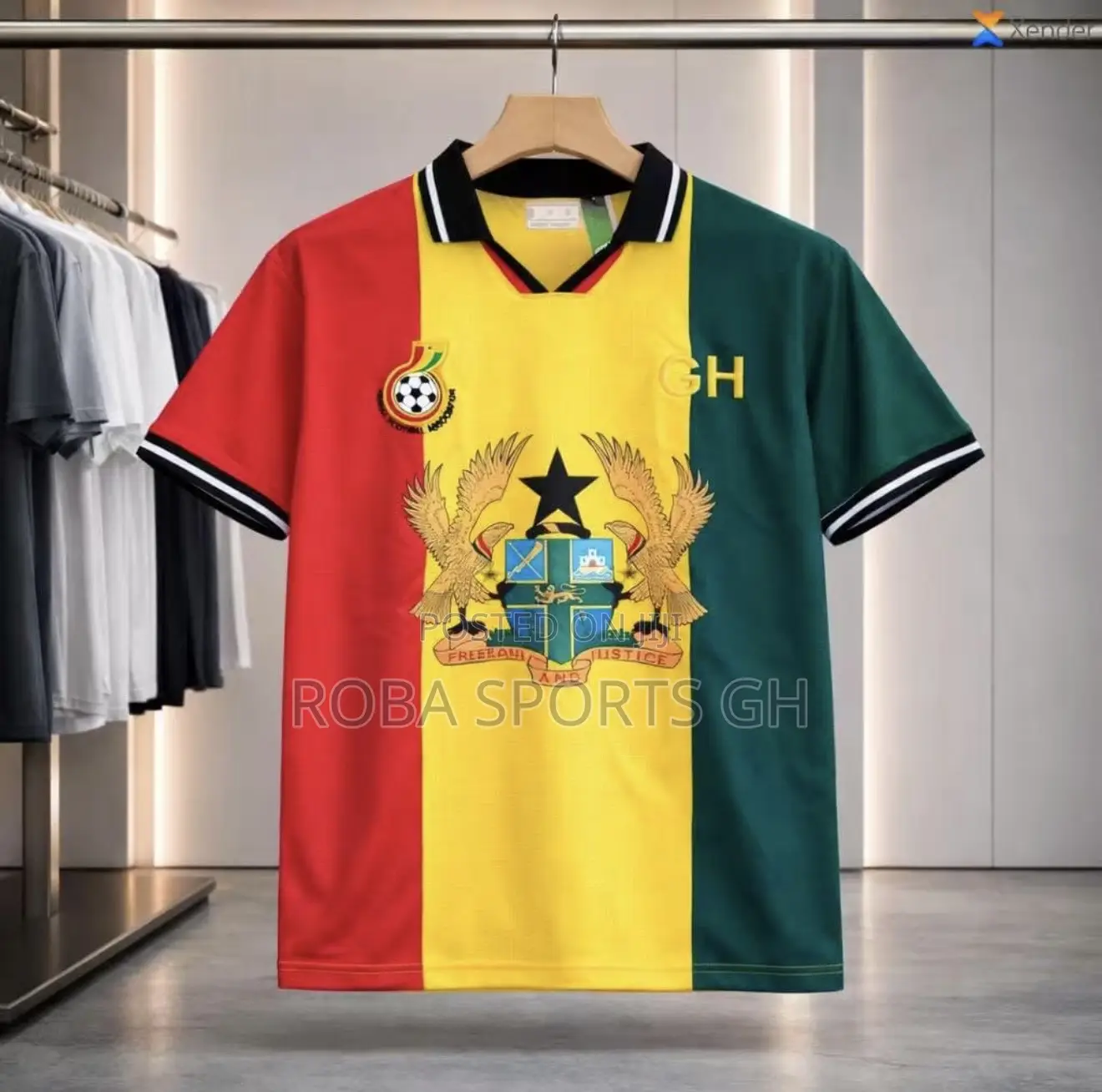 Ghana Fans Coat of Arms Jersey
