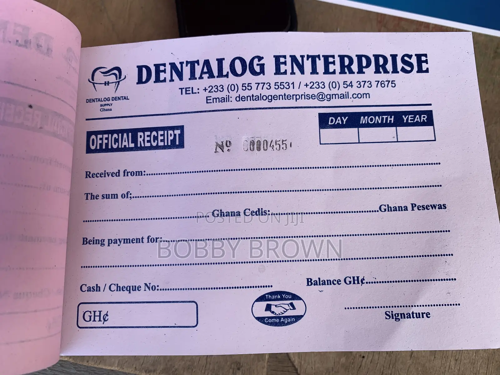 Receipt Book