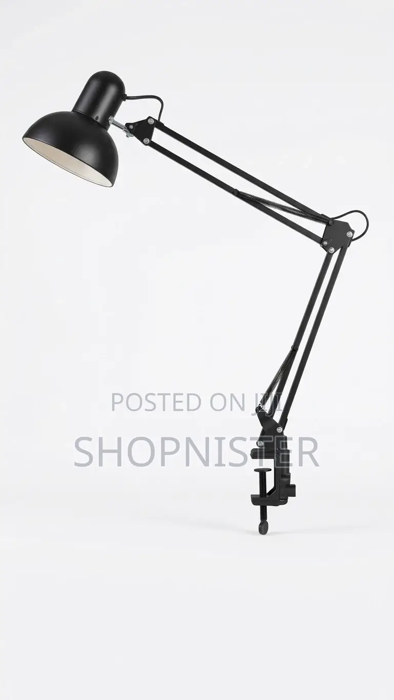 Adjustable Metal Drafting Light With Table Clamp