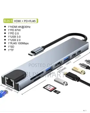 Usb-C to HDTV 8-Port Adapter