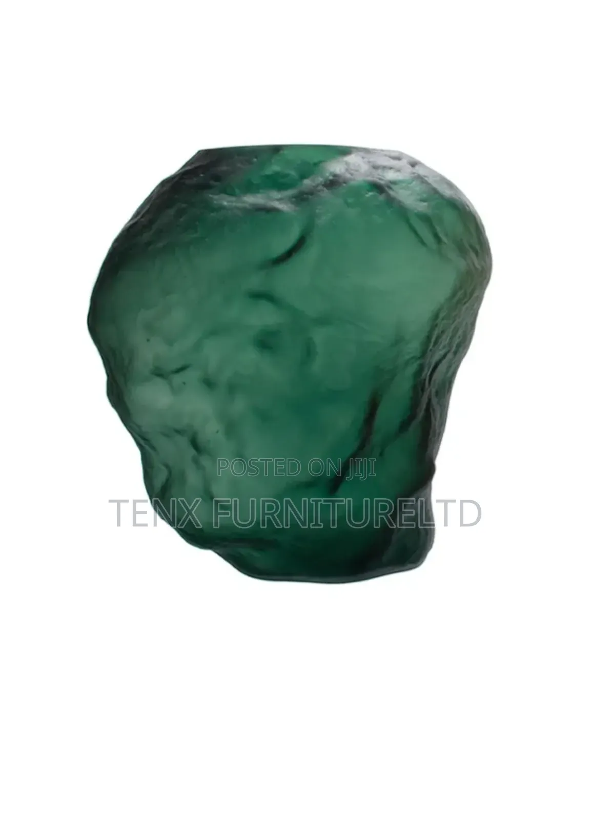 Glass Vase (Emeralds)